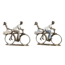 Figurine Décorative DKD Home Decor Cuivre Résine Moderne Couple (27 x 9,5 x 23 cm) (2 Unités)