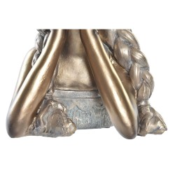 Figurine Décorative DKD Home Decor Rouge Doré Résine Moderne (17 x 14 x 25 cm) (2 Unités)