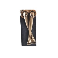 Figurine Décorative DKD Home Decor Femme Rouge Doré Turquoise Résine Moderne (9 x 10 x 35 cm) (2 Unités)