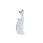 Figurine Décorative DKD Home Decor Blanc Romantique Chat 9 x 9 x 24 cm