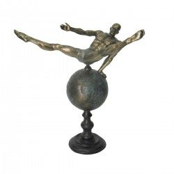 Figurine Décorative DKD Home Decor Monde Doré Résine Gymnaste Moderne (29 x 16 x 33 cm)