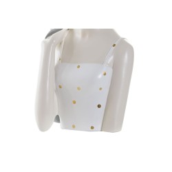 Figurine Décorative DKD Home Decor Rose Blanc Résine Fashion Girls (15 x 15 x 27,5 cm) (2 Unités)