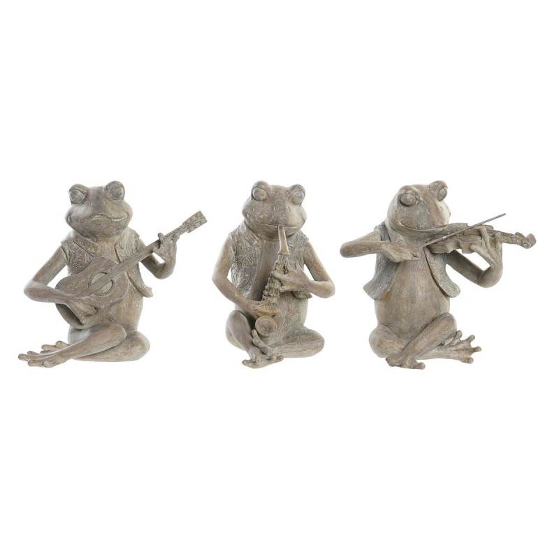 Figurine Décorative DKD Home Decor Musicien Marron Résine Grenouille Shabby Chic (23 x 19,5 x 22,5 cm) (3 Unités) Figurine Décorative DKD Home Decor Musicien Marron Résine Grenouille Shabby Chic (23 x 19,5 x 22,5 cm) (3 Unités)
