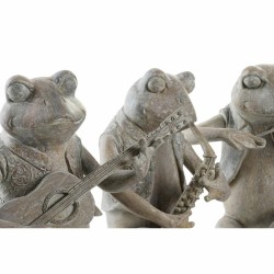 Figurine Décorative DKD Home Decor Musicien Marron Résine Grenouille Shabby Chic (23 x 19,5 x 22,5 cm) (3 Unités)