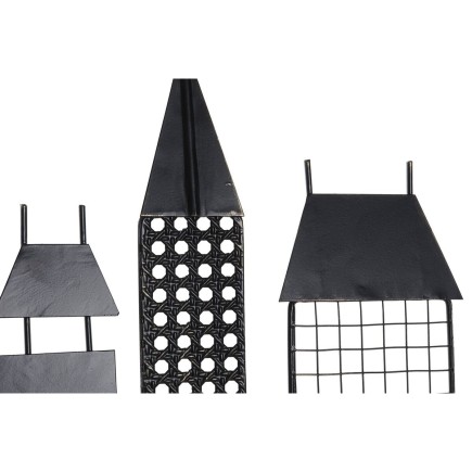 Décoration murale DKD Home Decor Noir Métal (105 x 6 x 56 cm)