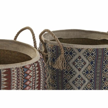 Panier DKD Home Decor Jute (40 x 40 x 48 cm) (2 Unités)