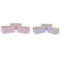 Set de basket DKD Home Decor Polyester (40,5 x 27,5 x 18 cm) (2 Unités)