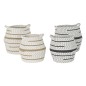 Set de basket DKD Home Decor Coton Jute (40 x 40 x 40 cm) (2 Unités)