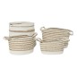 Set de basket DKD Home Decor Coton (36 x 36 x 34 cm)