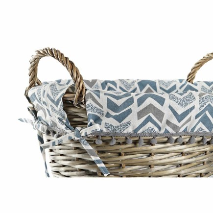 Panier DKD Home Decor Polyester osier (44 x 44 x 42 cm)