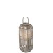 Lanterne cylindrique en bois gris