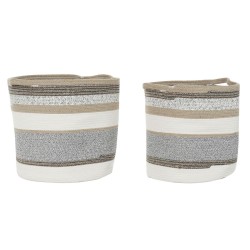 Set de basket DKD Home Decor Coton Jute (40 x 40 x 40 cm)