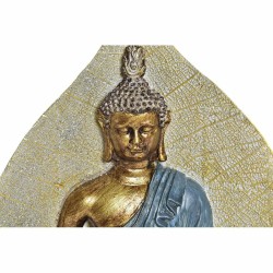 Figurine Décorative DKD Home Decor Rouge Bleu Doré Orange Buda Résine (15,5 x 5 x 20,7 cm) (3 Unités)