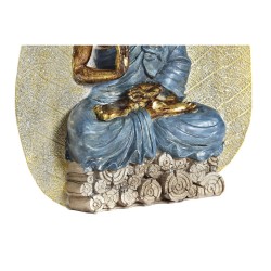 Figurine Décorative DKD Home Decor Rouge Bleu Doré Orange Buda Résine (15,5 x 5 x 20,7 cm) (3 Unités)