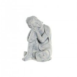 Figurine Décorative DKD Home Decor 18 x 14 x 23 cm Buda Gris clair Oriental