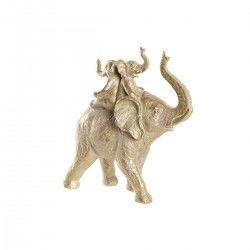 Figurine Décorative DKD Home Decor 24 x 10 x 25,5 cm Eléphant Doré Colonial