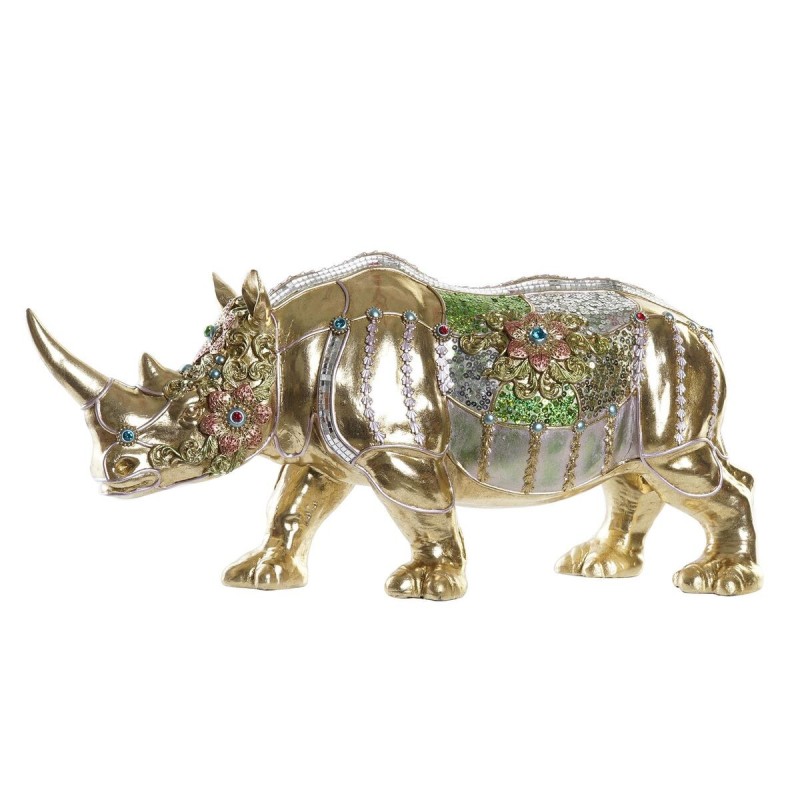 Figurine Décorative DKD Home Decor Doré Résine Multicouleur Rhinocéros (55 x 17,5 x 25 cm) Figurine Décorative DKD Home Decor Doré Résine Multicouleur Rhinocéros (55 x 17,5 x 25 cm)
