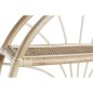 Estantería DKD Home Decor De pared Natural Ratán 2 Estantes (60 x 14 x 60 cm)