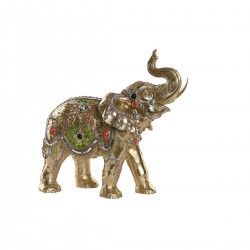 Figurine Décorative DKD Home Decor Eléphant Résine Colonial (33 x 15,5 x 31 cm)