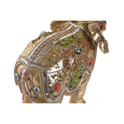 Figurine Décorative DKD Home Decor Eléphant Résine Colonial (33 x 15,5 x 31 cm)
