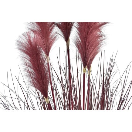 Plante décorative DKD Home Decor Orange Bordeaux PE (20 x 20 x 90 cm) (2 Unités)