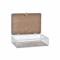 Boîte Décorative DKD Home Decor 24 x 16 x 6 cm Métal Bois Marron Blanc