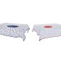 Service de linge de table DKD Home Decor 150 x 150 x 0,5 cm Rouge Bleu Blanc (2 Unités)