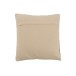 Cuscino quadrato con frange in cotone beige 44x44cm Cuscino quadrato con frange in cotone beige 44x44cm