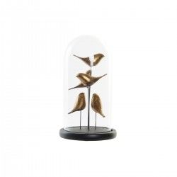 Figurine Décorative DKD Home Decor Verre Résine Oiseaux (17 x 17 x 32 cm)