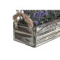 Plante décorative DKD Home Decor Bois Lila Fuchsia PE (30 x 12 x 21 cm) (2 Unités)