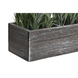 Plante décorative DKD Home Decor Bois Lila Vert PE (32 x 14 x 19,5 cm) (2 Unités)