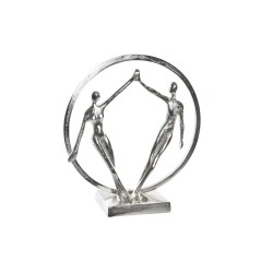 Figurine Décorative DKD Home Decor Argentée Aluminium Personnes (34 x 11 x 36 cm)