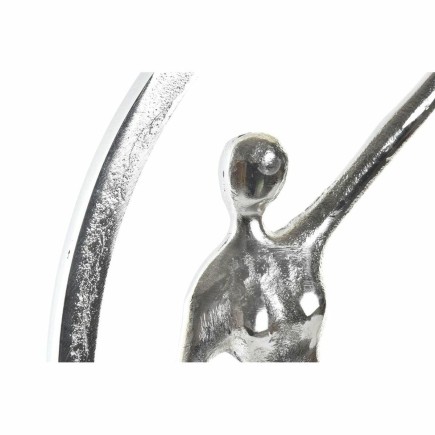 Figurine Décorative DKD Home Decor Argentée Aluminium Personnes (34 x 11 x 36 cm)