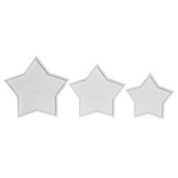 Centro de Mesa DKD Home Decor 57 x 54 x 3 cm Blanco Shabby Chic Decapé (3 Piezas)