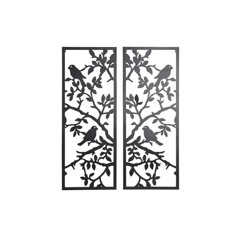 Décoration murale DKD Home Decor (2 Pièces) Métal Oiseaux Shabby Chic (35 x 1,3 x 91 cm) Décoration murale DKD Home Decor (2 Pièces) Métal Oiseaux Shabby Chic (35 x 1,3 x 91 cm)