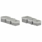 Set de basket DKD Home Decor Coton EVA (23 x 23 x 16 cm) (2 Unités)