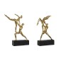 Figurine Décorative DKD Home Decor Noir Doré Résine Gymnaste Moderne (21 x 5,5 x 25,5 cm) (2 Unités) Figurine Décorative DKD Home Decor Noir Doré Résine Gymnaste Moderne (21 x 5,5 x 25,5 cm) (2 Unités)