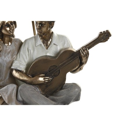 Figurine Décorative DKD Home Decor Résine Multicouleur Moderne Couple (18 x 11 x 12,5 cm) (18 x 11 x 17 cm) (2 Unités)
