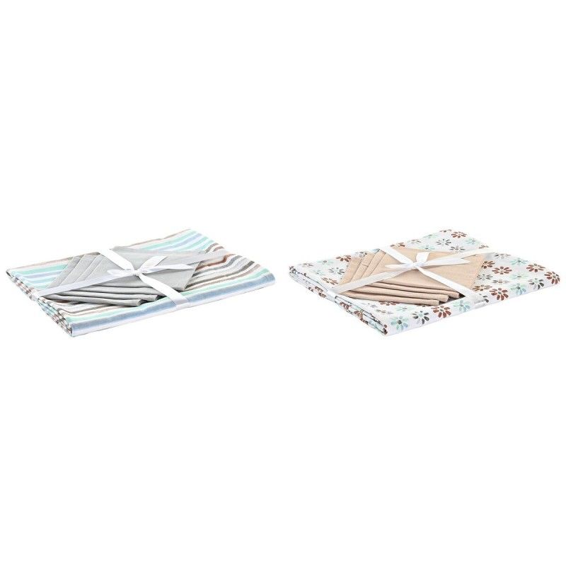 Nappe et serviettes de table  5 Pièces 2 Unités Coton (150 x 150 x 0,5 cm)