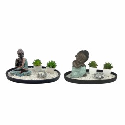 Figurine Décorative DKD Home Decor Résine Pierre Oriental Jardin (32 x 16,5 x 15,5 cm) (2 Unités)