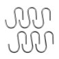 Crochet pour suspendre Metaltex Lonardo Chrome Métal 6,5 cm 6 Pièces
