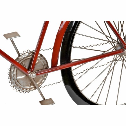 Figurine Décorative DKD Home Decor Rouge Noir Bicyclette Métal (79,5 x 4 x 47 cm) (2 Unités)