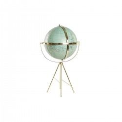 Figurine Décorative DKD Home Decor Globe terrestre Métal PVC Vintage À pied (37 x 34 x 63 cm)