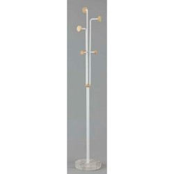 porte-manteaux DKD Home Decor Naturel Métal Bois Blanc (1 x 1 x 177 cm)