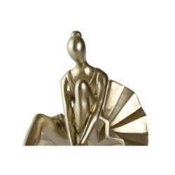 Figurine Décorative DKD Home Decor Doré Résine Moderne (17 x 23 x 14,5 cm) (2 Unités)
