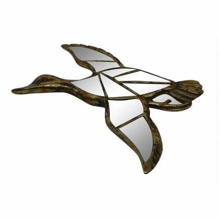 Décoration murale canard avec miroir 38 x 3 x 37 cm