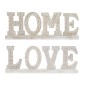 Figurine Décorative DKD Home Decor Blanc Bois de manguier (40,5 x 5 x 15 cm) (2 Unités)