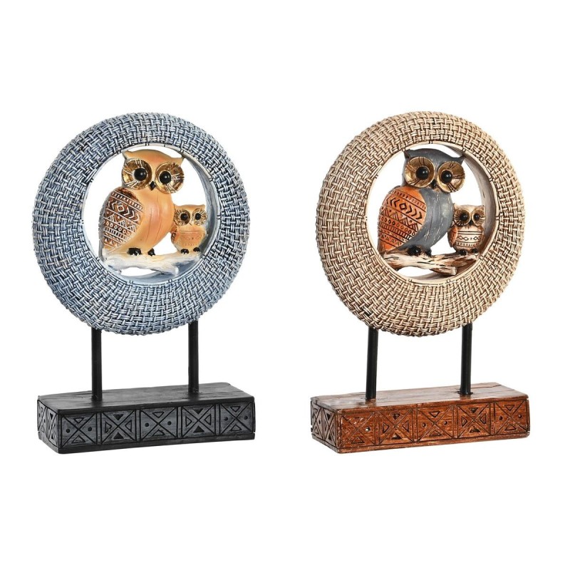 Figurine Décorative DKD Home Decor Beige Hibou Bleu Métal Résine (16,5 x 6 x 25,5 cm) (2 Unités) Figurine Décorative DKD Home Decor Beige Hibou Bleu Métal Résine (16,5 x 6 x 25,5 cm) (2 Unités)