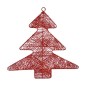 Décorations de Noël Rouge Métal Sapin de Noël 36,7 x 0,2 x 37,5 cm