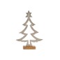 Árbol de Navidad Silueta 5 x 29 x 20,5 cm Plateado Madera